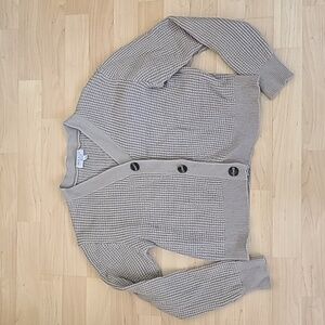 Warm & Cozy Knitted Sweater Cardigan Green Sage Size L